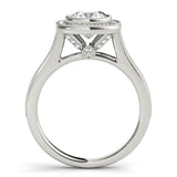Halo Engagement Ring (Cushion Center) - alt view