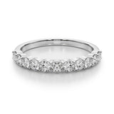 Straight Diamond Wedding Band - alt view