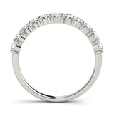 Straight Diamond Wedding Band - alt view