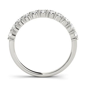 Straight Diamond Wedding Band - alt view