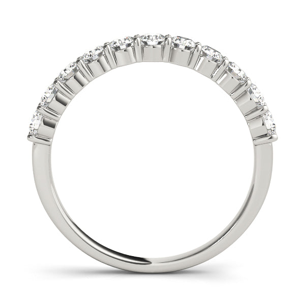Straight Diamond Wedding Band - alt view