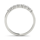 Straight Diamond Wedding Band - alt view