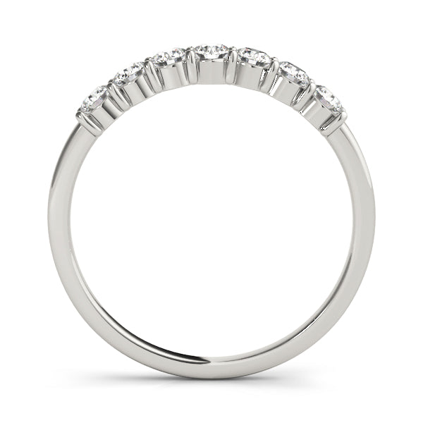 Straight Diamond Wedding Band - alt view