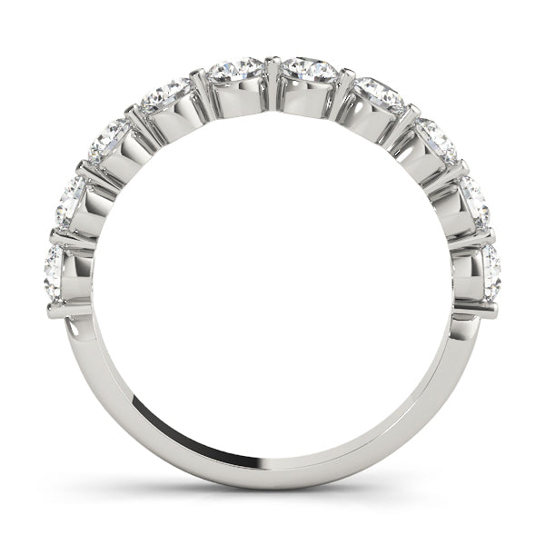 Single Prong Wedding Band - alt view