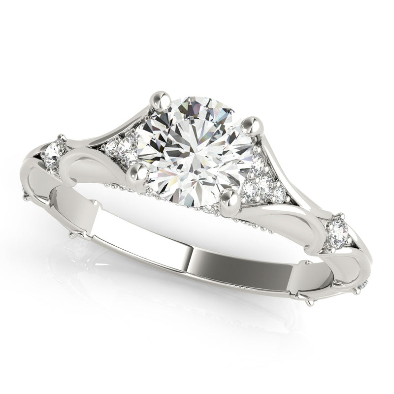 Round Engagement Ring