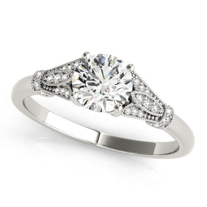 Round Engagement Color Ring Engagement Ring