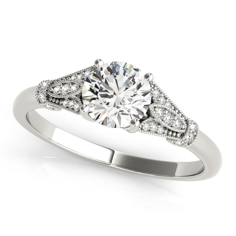 Round Engagement Color Ring Engagement Ring