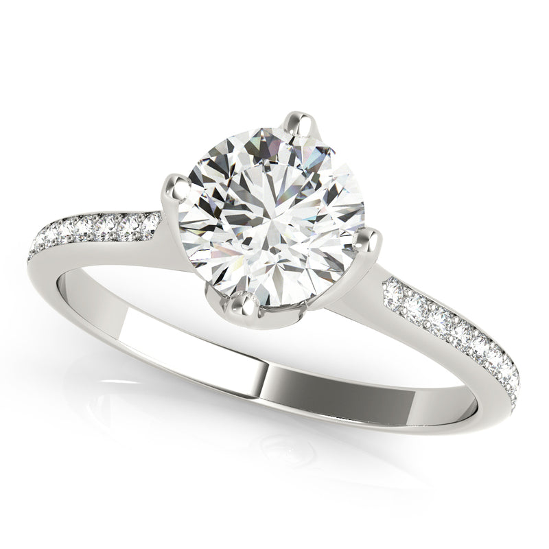 Round Engagement Ring