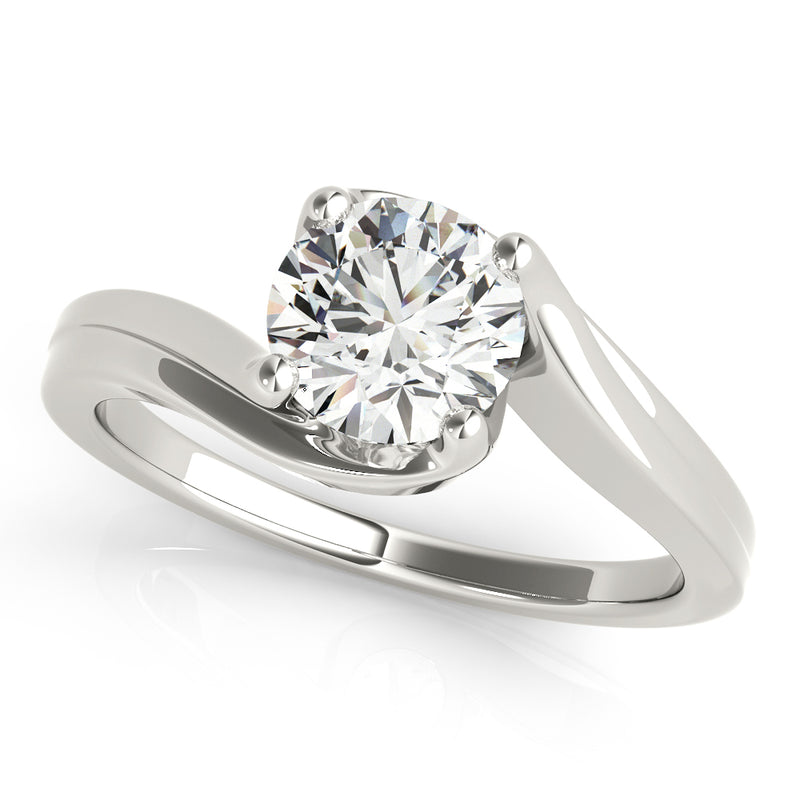 Round Bypass Engagement Ring