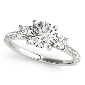 Round 3 Stone Engagement Ring