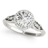 Round Engagement Ring