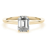 Emerald Cut Engagement Ring (51140-E)