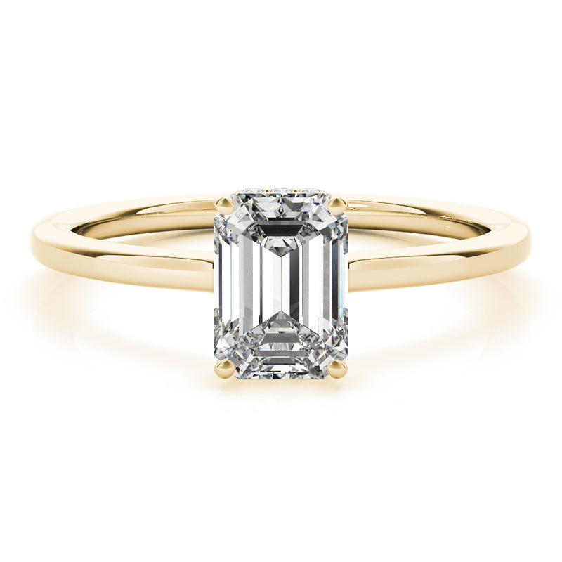 Emerald Cut Engagement Ring (51140-E)