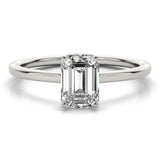 Emerald Cut Engagement Ring (51140-E)