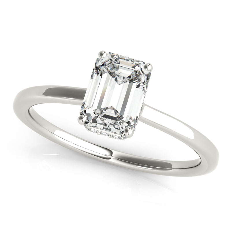 Emerald Cut Engagement Ring (51140-E)