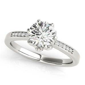 Round Engagement Ring