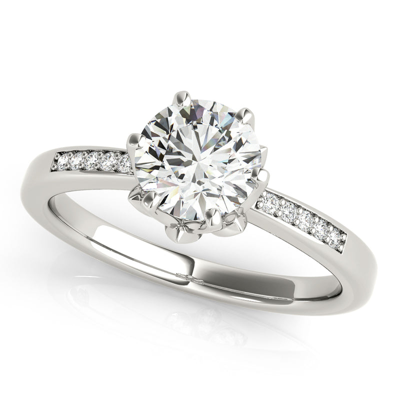 Round Engagement Ring