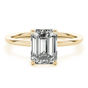 Emerald Cut Center Engagement Ring (51156-E)