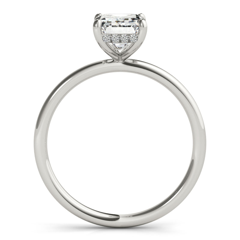 Emerald Cut Center Engagement Ring (51156-E)
