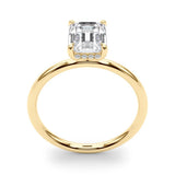 Emerald Cut Center Engagement Ring (51156-E)