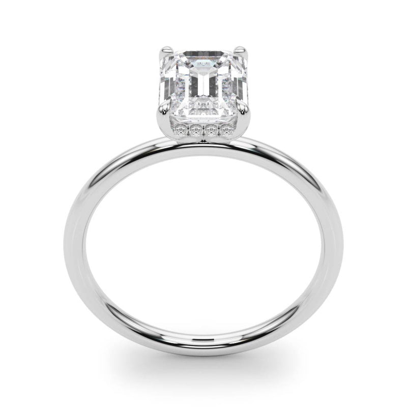 Emerald Cut Center Engagement Ring (51156-E)