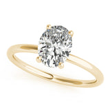 Oval Center Engagement Ring