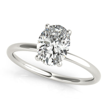 Oval Cut Center Engagement Ring