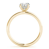 Oval Center Engagement Ring - alt view