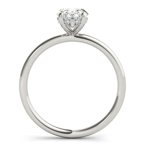 Oval Cut Center Engagement Ring - alt view