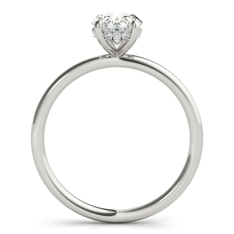 Oval Cut Center Engagement Ring - alt view