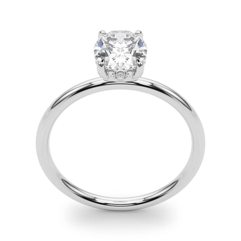 Oval Cut Center Engagement Ring - alt view