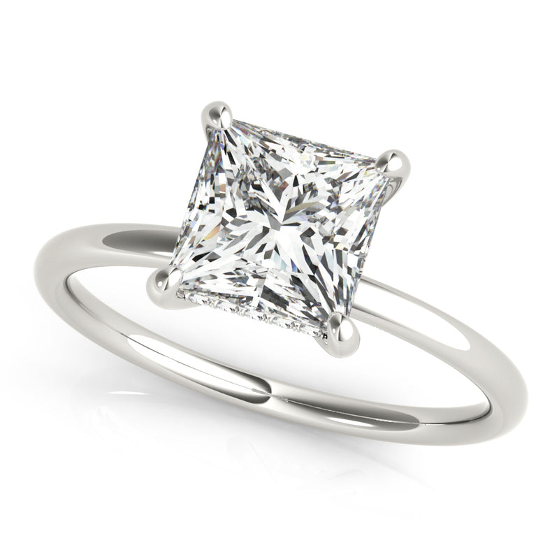 Square Princess Cut Engagement Ring