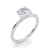 Round Center Engagement Ring - alt view