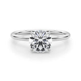Round Center Engagement Ring - alt view