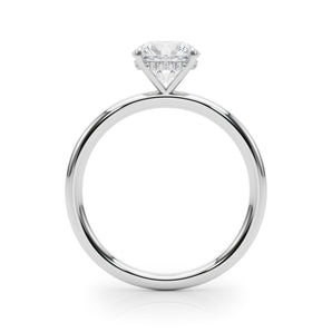 Round Center Engagement Ring - alt view