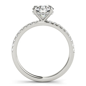 Single-Row Rd Center Engagement Ring - alt view