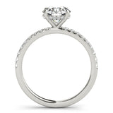 Single-Row Rd Center Engagement Ring - alt view
