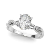 Oval Center Engagement Ring (51173-E)