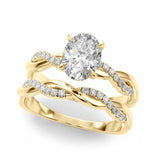Oval Center Engagement Ring (51173-E)