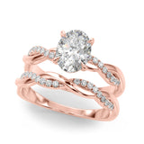 Oval Center Engagement Ring (51173-E)