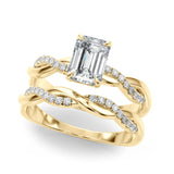 Emerald Cut Center Engagement Ring (51174-E)