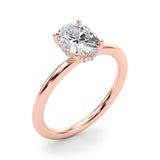 Hidden Halo Ov Engagement Ring (51211-E)