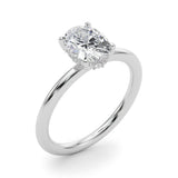Hidden Halo Ov Engagement Ring (51211-E)