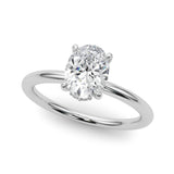 Hidden Halo Ov Engagement Ring (51211-E)