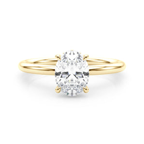 Hidden Halo Ov Engagement Ring (51211-E)
