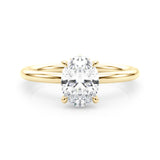 Hidden Halo Ov Engagement Ring (51211-E)