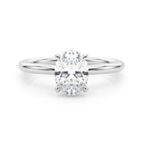 Hidden Halo Ov Engagement Ring (51211-E)