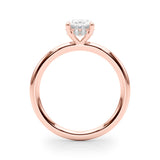 Hidden Halo Ov Engagement Ring (51211-E)