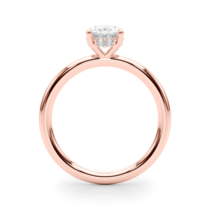 Hidden Halo Ov Engagement Ring (51211-E)