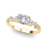 Ov Center East To West Engagement Ring (51232-E)